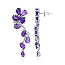 Load image into Gallery viewer, Natural Amethyst Leaf Jewelry Set Fine Color Jewels Amethyst Pendant Necklace, Amethyst Jewelry, Amethyst Necklace and Earrings Set, Amethyst Solitaire Necklace, Amethyst Stud Earrings, best gift for girls, best gift for women, dla-dm-discount-all-154898, February Birthstone Jewelry, gift for her, Gift for Mom, gift for women, gift from daughter, Healing Gemstone Pendant, Natural Amethyst Jewelry Set, Purple Gemstone Jewelry, Sterling Silver Amethyst Jewelry, Valentine&#39;s Day gift