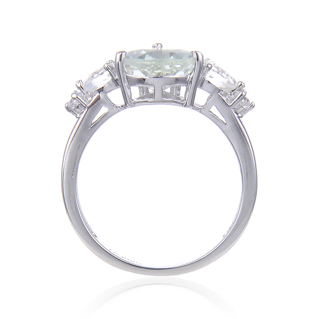 Green Amethyst Ring Cocktail Ring