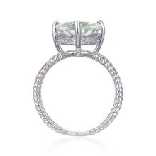 Load image into Gallery viewer, Green Amethyst Oval Cocktail Ring