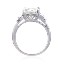 Load image into Gallery viewer, Green Amethyst Teardrop Ring