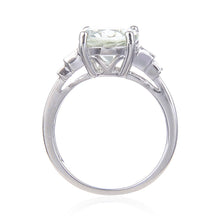 Load image into Gallery viewer, Green Amethyst Teardrop Ring FineColorJewels best gift for girls, best gift for women, Christmas gift, chunky ring gift, cocktail ring, dla-dm-discount-all-154898, engagement ring, gemstone ring, genuine amethyst, gift for her, Gift for Mom, gift for women, green amethyst ring, Mother&#39;s Day gift., pear drop ring, ring for women, Valentine&#39;s Day gift