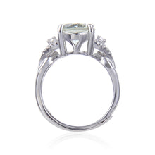 Load image into Gallery viewer, Green Amethyst Oval Statement Ring Fine Color Jewels best gift for girls, best gift for women, bridesmaid ring gift, Christmas gift, dla-dm-discount-all-154898, engagement ring, gemstone ring, gift for her, Gift for Mom, gift for women, gift from daughter, green amethyst ring, green gemstone ring, green statement ring, Mother&#39;s Day Gift, New Year gift, oval amethyst ring, ring for women, sterling silver, unique amethyst ring, Valentine&#39;s Day gift