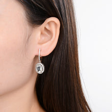 Load image into Gallery viewer, Green Amethyst Oval Earrings