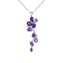 Load image into Gallery viewer, Natural Amethyst Leaf Jewelry Set Fine Color Jewels Amethyst Pendant Necklace, Amethyst Jewelry, Amethyst Necklace and Earrings Set, Amethyst Solitaire Necklace, Amethyst Stud Earrings, best gift for girls, best gift for women, dla-dm-discount-all-154898, February Birthstone Jewelry, gift for her, Gift for Mom, gift for women, gift from daughter, Healing Gemstone Pendant, Natural Amethyst Jewelry Set, Purple Gemstone Jewelry, Sterling Silver Amethyst Jewelry, Valentine&#39;s Day gift