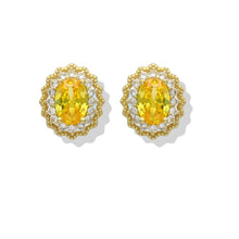 Load image into Gallery viewer, Natural Yellow Citrine Jewelry Set Fine Color Jewels best gift for girls, best gift for women, Christmas gift, citrine earrings studs, citrine jewelry set, citrine wedding set, gift for her, Gift for Mom, gift for women, gift from daughter, gift ideas for her, Mother&#39;s Day Gift, Natural citrine earrings, New Year gift, November birthstone earrings, November birthstone jewelry set, November birthstone silver jewelry set, Valentine&#39;s Day gift, yellow gemstone, yellow oval jewelry set, yellow Stud Earrings