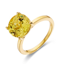 Load image into Gallery viewer, Summer&#39;s Glow Canary RingCanary Yellow Sapphire Ring  - FineColorJewels