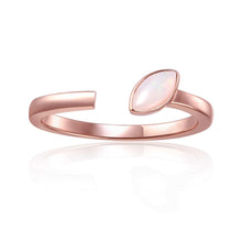 Load image into Gallery viewer, October Birthstone Ring, Opal Simple Ring, Solitaire Ring for Women