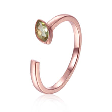 Load image into Gallery viewer, August Birthstone Ring, Peridot Simple Ring, Solitaire Ring for Women