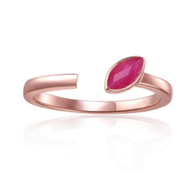 Load image into Gallery viewer, July Birthstone Ring, Ruby Simple Ring, Solitaire Ring for Women