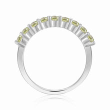 Load image into Gallery viewer, Half Eternity Ring for Women- FineColorJewels